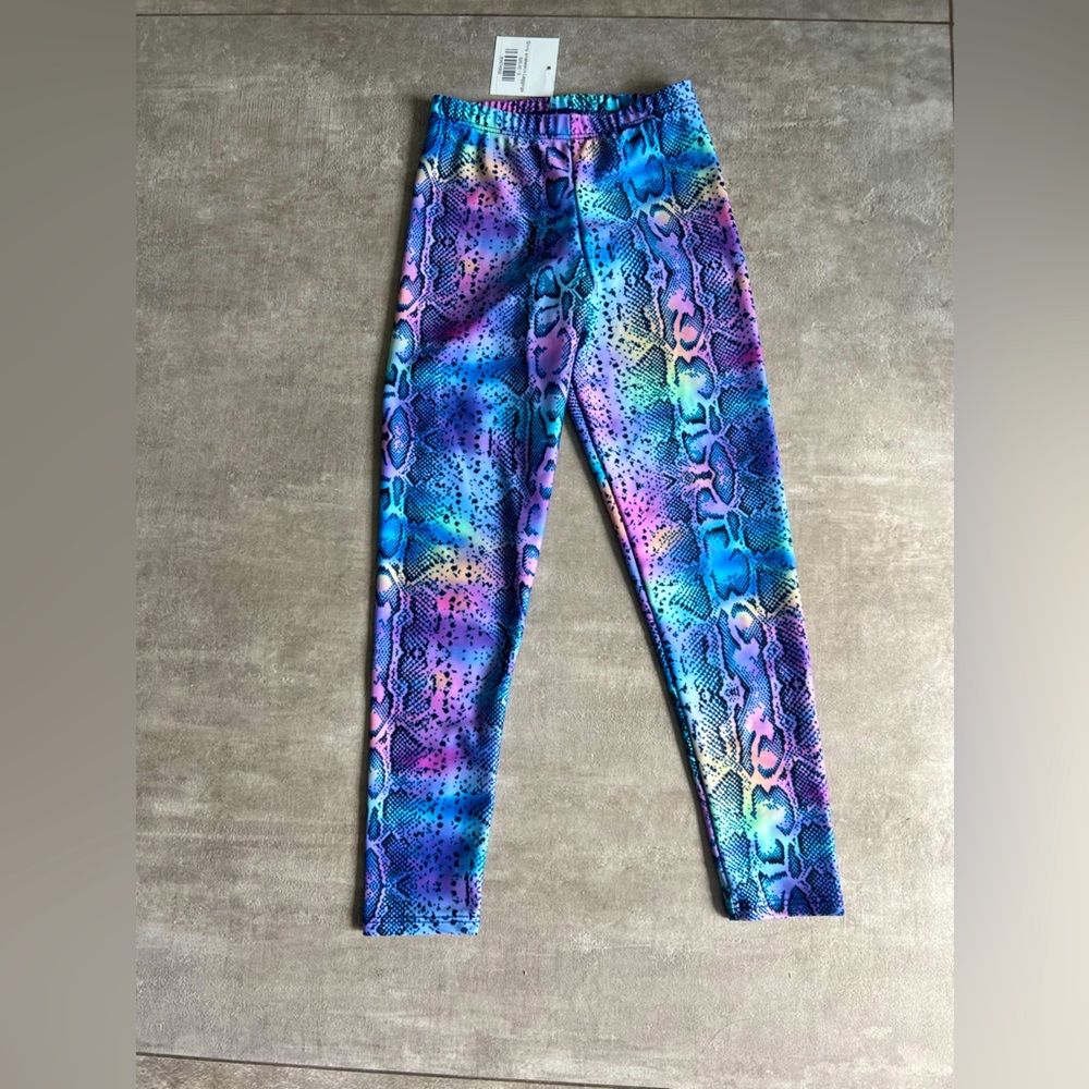 Social Butterfly- Snake skin Kids Leggings